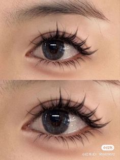 lashes Pretty Eyelash Extensions, Doll Lashes Extensions, Korean Eye Lash, Volume Eyelashes, Lashes Natural Look, Cute Lashes, Make Up Natural