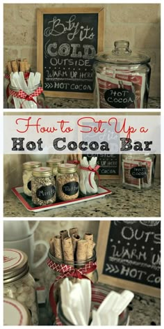 how to set up a hot cocoa bar