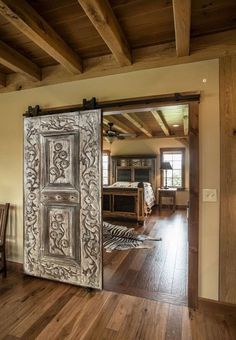 Hand-carved Authentic Front Door, Antique Barn Doors, Custom Size Interior Sliding or Hinged Door, Solid Wood Double or Single Rustic Doors - Etsy Antique Barn Doors, Room Door Ideas, Closet Laundry Room, Dutch Doors, Closet Laundry, Farmhouse Doors, Pantry Closet, Swinging Doors, Arched Doors