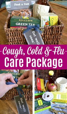 Care Packages For Sick Friends, Sick Kit, Hospital Care Package, Get Well Basket, Cute Things To Make, Boyfriend Care Package