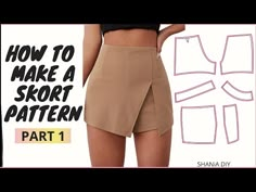 how to make a short skirt pattern part 1