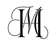 the letter m is made up of two letters, and it has an elegant design