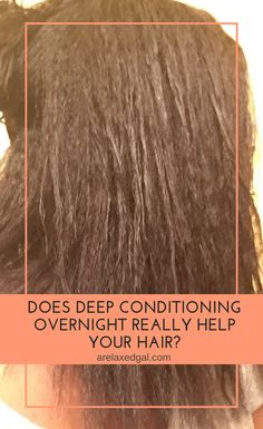 I tried it! I deep conditioned my relaxed hair overnight. The question is did it help or hurt my hair? Check out the results in this post. | A Relaxed Gal #washday #healthyhairjourney #relaxedhair #texlaxedhair #deepcondition Fried Hair Repair Diy, Itchy Scalp Remedy Diy, Hair Repair Diy, Fried Hair, Hair Overnight