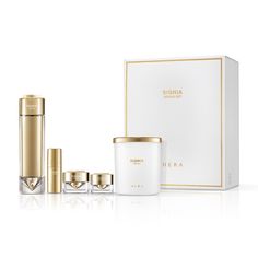 시그니아 기획 세트 : NOBLESSE Golden Packaging, Skincare Package, Cosmetics Design, Fashion Packaging, Cosmetic Sets, Cosmetic Design, Beauty Packaging