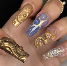 Zodiac Nails Aquarius, Aquamarine Nail Art, Zodiac Nails Designs Aquarius, Nails Bday, Mermaid Core Aesthetic Nails, Aquamarine Nails, Black French Tip Nail, Aquriam Nails, French Tip Nail Art