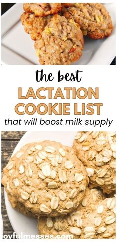 Get the best lactation cookie recipes to make so you can boost milk supply and not worry! If you're a breastfeeding mom, part of your nursing journey is increasing milk supply so you have enough breast milk to feed baby - that means you need healthy, lactation recipes to get your milk supply flowing. I'm sharing my fav lactation cookies that I used to make breastfeeding my babies so much easier. Lactation cookie recipes for every taste! Breastfeeding foods to increase milk supply fast.