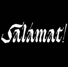 the word salmaf written in white on a black background