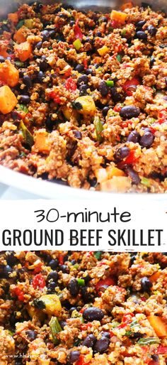 the ground beef skillet is ready to be eaten