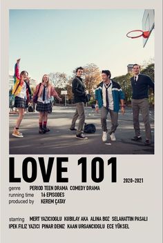 the poster for love 101 shows people playing basketball