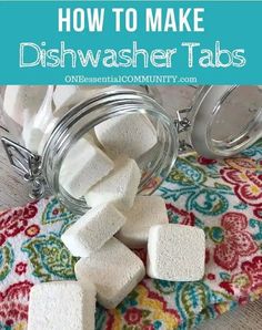 how to make dishwasher tabs in a jar