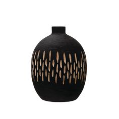 Hand Carved Charred Wood Vase (5610111107229) Black Vases, Unique Vase, Charred Wood, Rustic Modern Kitchen, Wholesale Home Decor, Antique Chest, Surface Decoration, Wooden Vase, Wood Vase