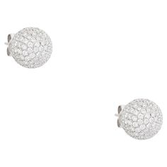 18k White Gold 3.38ctw Pave Diamond Ball Earrings Product: Round Brilliant Diamond Stud Earrings Material: 18k White Gold Diamond Details: There are approximately 3.38 carats of Pave Set, Round Brilliant cut diamonds (290 stones total) Diamond Clarity: Diamonds are approximately VS/SI (Very Slightly Included to Slightly Included) in clarity Diamond Color: Diamonds are approximately F/G in color Dimensions: 12.51mm x 12.50mm Weight: 7.5g (4.8dwt) Additional Details: This item comes with a present Diamond Ball Earrings, Diamond Ball, Ball Earrings, Diamond Stud Earrings, Diamond Stud, Diamond Color, Brilliant Diamond, Micro Pave, Round Brilliant Cut Diamond