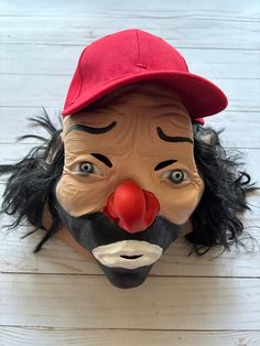 Latex Top Quality Cepillin Mask Salinakilla Clown, Mask Character, Clown Halloween Costume, Porcelain Clown Mask, Famous Clowns, Vintage Plastic Masks, Latex Top, Clown Halloween Costumes, Porcelain Clown