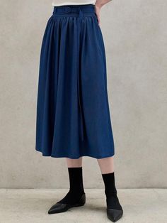 It's easy to wear, comfortable and looks good with just about everything.You will be more stylish in this skirt.No wardrobe is complete without this maxi skirt. - Denim pleated maxi skirt- Belt loops and side zip closure- Fits perfectly everywhere- Designed to keep you moving with maximum comfort and mobility- It is exceptionally soft and durable- Belt included Spring Workwear Maxi Skirt Full Length, Spring Workwear Maxi Skirt, Spring Workwear Full Length Maxi Skirt, Casual Full Length Pleated Skirt For Fall, Spring Denim Blue Full-length Maxi Skirt, Spring Relaxed Fit Maxi Skirt With Elastic Waistband, Relaxed Denim Skirt With Elastic Waistband, Denim Skirt With Elastic Waistband, Relaxed Fit, Casual Maxi Skirt With Pleated Hem