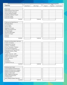 the printable budget worksheet is shown in this image, it shows that there are