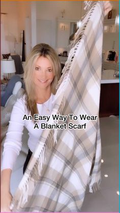 How To Make A Shrug From A Shawl, How To Wear A Shawl Scarf, Blanket Scarf How To Wear A, Elegant Shrug, Tie Scarves, Beanie Knitting