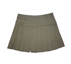 army green pleated mini skirt top selling skirt low slung on the hip skirt, rides on the hip fits great. invisible zipper on the side. on the short side. its about the mini y2k skirt. comes in more colors on etsy listings while supplies last Cheap Green School Skort, Green Pleated Stretch Skort, Green Pleated Fitted Tennis Skirt, Green Pleated Tennis Skirt For School, Fitted Green Pleated Tennis Skirt, Green Pleated Mini Tennis Skirt, Green Fitted Mini Skirt For School, Fitted Green Mini Skirt For School, Fitted Mini Skirt In Khaki