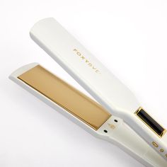 Get ready to experience ultimate sleekness and shine with our new Pearl Gold Trés Sleek Grande Wide Plate Titanium flat iron. Boasting 1.75” Titanium plates, this professional-grade tool cuts your styling time in half, while leaving you with the sleekest, frizz-free strands regardless of your hair type. Its premium Titanium plates and digital temperature setting up to 450°F ensure no hair type is a challenge – even thick, curly strands are effortlessly transformed into a sleek masterpiece. With added features such as a 360° swivel cord, dual voltage compatibility, and auto-shutoff for safety, it's sure to be your new BFF for achieving salon-quality results wherever you go! Titanium Flat Iron, Travel Hairstyles, Straighten Iron, Hair Sale, Frizz Free, Wand Curls, Gold Hair, Anti Frizz Products, Dry Brushing