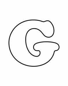 the letter g is made up of black lines