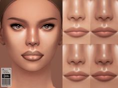 cosimetic's Highlighter / Face Shine | N3 Cc Highlighter Sims 4, Sims 4 Cc Face Shine, Sims 4 Cc Face Highlight, Sims 4 Cc Skin Details Highlight, Sims4 Cc Highlighter, Sims 4 Face Makeup, Sims 4 Face Highlight, Sims4 Highlighter, Sims4 Cc Makeup Highlighter