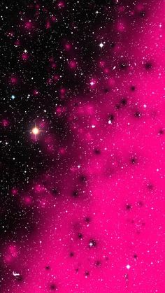 pink and black space filled with lots of stars