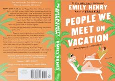 a book cover for people we meet on vacation