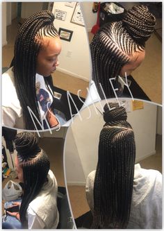 Two Layer Cornrows Black Women, Three Layer Cornrows Braids, Three Layer Braids, Ket Braids, Two Layer Feed In Braids, Braided Updo Black Hair, Vacay Hair, Protective Styles For Natural Hair Short, Afro Styles