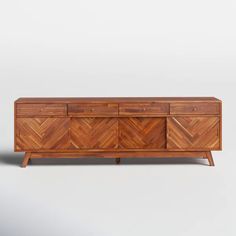 the sideboard is made out of wood