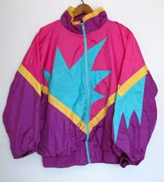 Colorful Windbreaker, Windbreaker Outfit, Windbreaker Fashion, 80s Windbreaker, Fashion Guys, 90s Windbreaker, Colorful Jacket, 90's Fashion