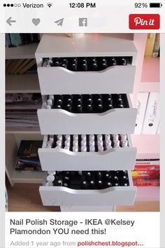 Desain Salon Kuku, Ikea Makeup Vanity, Diy Makeup Organizer, Diy Makeup Storage, Ikea Alex, Makeup Organization Diy