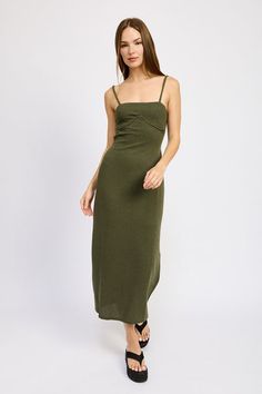 This olive green jumpsuit dress is a must-have for any fashion-forward woman's wardrobe. It's a piece that will turn heads and make you feel confident and beautiful. This versatile jumpsuit dress can be dressed up or down depending on the... Olive Green Jumpsuit, Green Jumpsuit, Women's Wardrobe, Feel Confident, Make You Feel, Green Colors, Olive Green, Lush