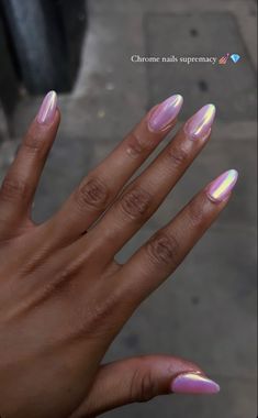 Light Blue Chrome, Purple Chrome Nails, Blue Chrome Nails, Nagellack Trends, Chrome Nails Designs, Summery Nails, Nails Only, Funky Nails