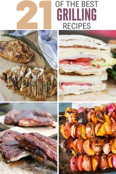 grilled meats and vegetables are featured in this post