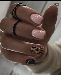 Small Nails, Sassy Nails, Leopard Nails, Short Square Acrylic Nails, Cute Gel Nails, Nails 2023, Short Acrylic Nails Designs, Neutral Nails, Square Acrylic Nails