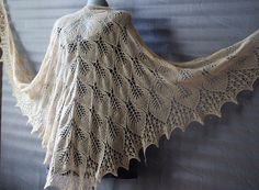 "Triangle shawl shoulder cape versatile accessory, perfect for adding a touch of charm to the winter wedding or any other occasion. Shawl hand knit from soft and cozy merino wool lace can be a great anniversary gift, gift for wife, or Mother Day gift. This wedding shawl bride ready to ship in sage green, emerald green, beige and teal blue colours, other colours (black, brown) available! * Leaf shawl has  length is about 39,3\"(100cm ) and width 86.6\" (220cm)  Wool wrap be worn draped over your shoulders or wrapped around your neck like a large triangle scarf, this beige shawl indispensable accessory for the cottagecore outfits *Care instructions-hand wash in warm water, lay flat to dry" Leaf Cape, Cape Knitting Pattern, Knitting Patterns Shawl, Leaf Shawl, Knitted Cape Pattern, Crochet Lace Shawl, Beaded Scarf, Boho Shawl, Beige Scarf