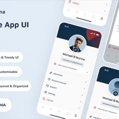 Nerma - Profile App UI Edit Profile Ui Design, User Profile Ui Design Mobile App, Profile Screen Mobile Ui, Profile Page Ui Mobile, Profile Ui Mobile, Profile App Ui, Profile Page Ui, Profile Page Design, App Design Profile