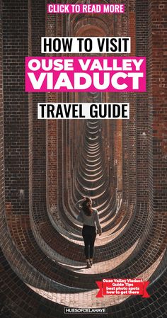 a woman standing in the middle of a tunnel with text reading how to visit queue valley travel guide