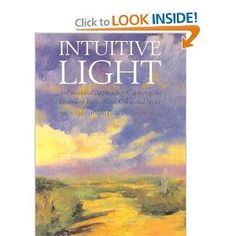 an image of the book cover for intuitive light, with water and clouds in the background