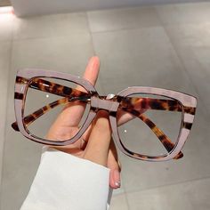 Vintage Anti Blue Light Optical Cat Eye Sexy Ladies Glasses Women Luxury Brand Fashion Eye Glasses, Purple Leopard, نظارات شمسية, Retro Brand, Leopard Fashion, Prescription Eyewear, Square Glasses, Eyewear Womens, Cat Eye Frames