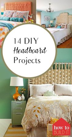 14 DIY Headboard Projects – How To Build It Diy Headboard Projects, Make Your Own Headboard, Diy Wood Headboard, Headboard Projects, Headboard Tutorial, Diy Projects For Bedroom, Fabric Headboard, Diy Headboards, Diy Headboard