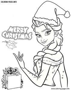 disney christmas coloring pages for kids and adults with the word merry santa written on it