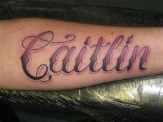 a tattoo with the word carlton on it