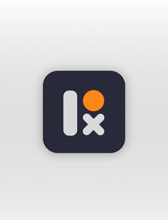 the app icon is shown with an orange and white button on it's left side