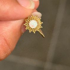 Very Good Condition. From Etsy. Opal Has Never Been Submerged In Water, Not Cloudy. Has A Nice Rainbow Fire. Stamped 585. Ethiopian Fire Opal. Fire Opal, Womens Jewelry Rings, Opal, Yellow Gold, White Gold, Women Jewelry, Yellow, Gold, Women Shopping