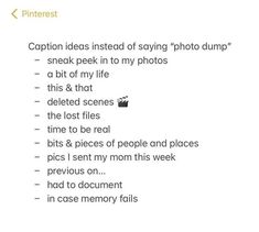 an image of a computer screen with the text caption's instead of saying photo dump