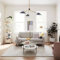 the living room is clean and ready for us to use in its new owner's home