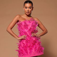 Size Xs Fashion Nova Never Worn Detroit Mi Feather Birthday Dress, Pink Bandage Dress, Dresses Fashion Nova, Red Corset, Corset Mini Dress, Mauve Dress, Green Mini Dress, Pink Feathers, Fashion Nova Dress