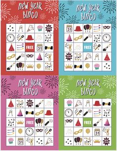 new year's eve bingo game with free printables