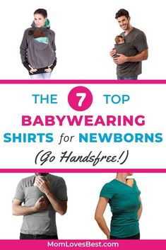 the 7 top babywearing shirts for newborns go handsfree - mom loves best