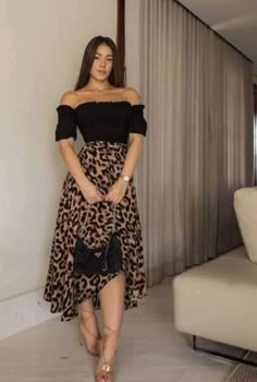 What To Wear To A Quinceanera As A Guest, Dressy Skirts, Leopard Print Skirt, Elegante Casual, فستان سهرة, Causual Outfits, Dressy Outfits, Print Skirt, Teen Fashion Outfits